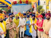 Charan Suhawa Yatra carrying historic ‘Joda Sahib’ departs from Delhi for Takht Sri Patna Sahib [ FULL VIEW ]