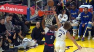 Brandin Podziemski chase-down block highlights wild sequence – NBC Bay Area