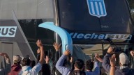 Con toda la ilusión, Racing partió desde Pilar rumbo al Cilindro