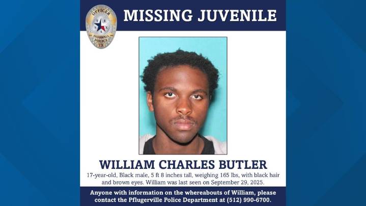 Pflugerville police search for missing 17