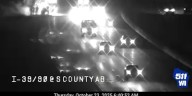 Car fire forces lane closure on I