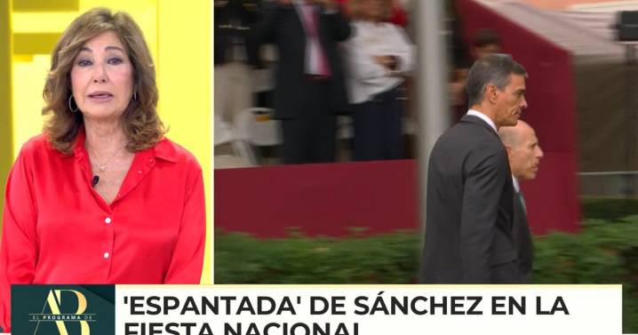 Ana Rosa retrata a Sánchez por su espantada en la Fiesta Nacional: «¿De qué tiene miedo?»