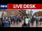 LIVE: 'No Kings' protests, election day approaching, rainy Seattle forecast