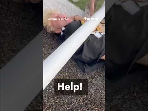 WATCH: Goalpost nearly crushes fan in wild Colorado celebration #shorts #ncaa #colorado #football