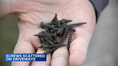 Screws scattered on driveways spark concern in Abington Township, Pa.: 'I'm like fed up'