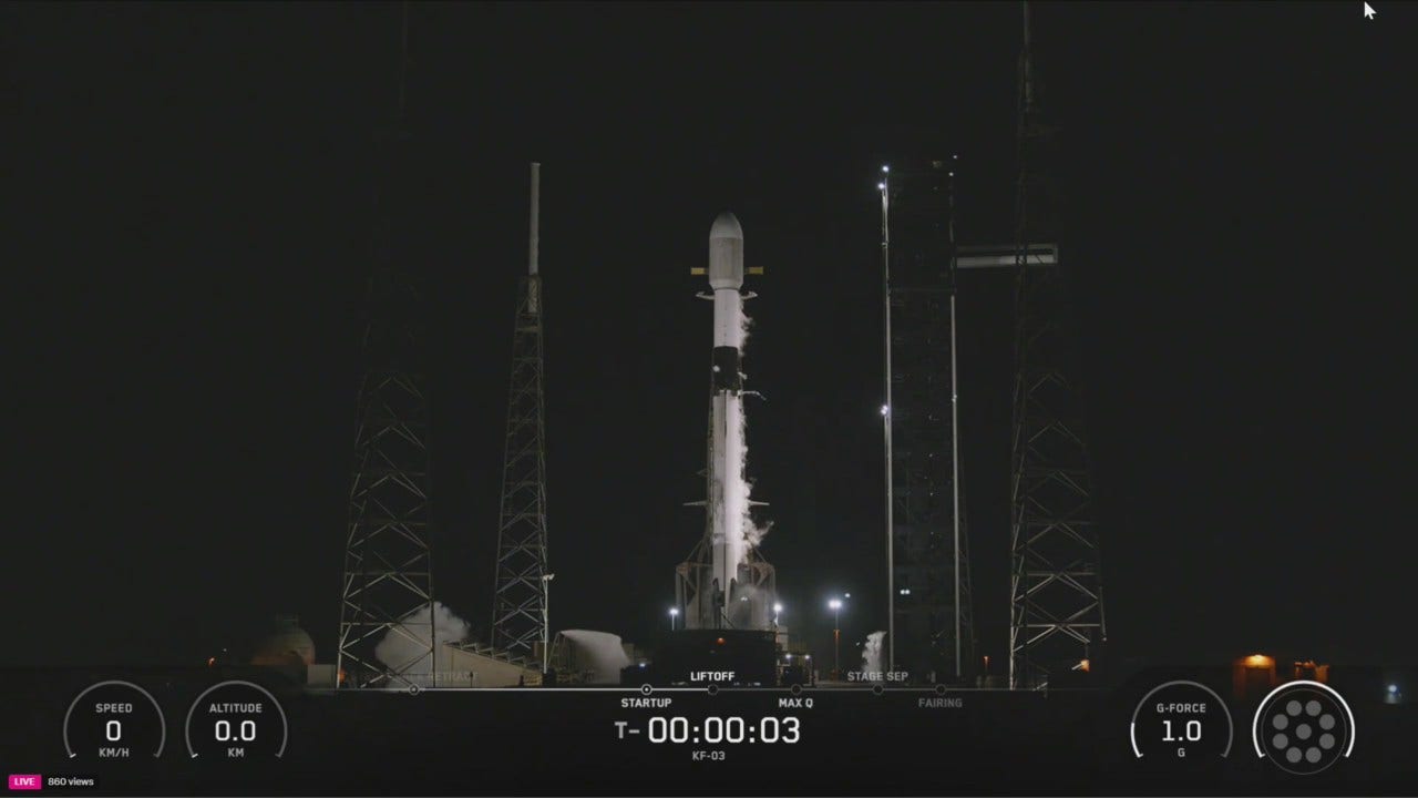 SpaceX launches Amazon’s third Project Kuiper mission