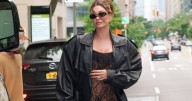 Hailey Bieber Knows a Thing or Two About Styling Only Oversized Coat in This Photo