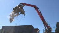 Contractors clear debris from Buxton home collapses