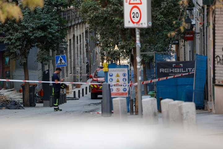 Un derrumbe en la terraza causó el desplome mortal de un edificio en Madrid