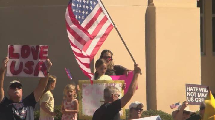 Dothan demonstrators show out for second 'No Kings' peaceful protest