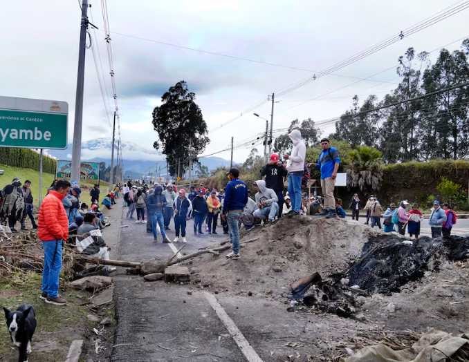 Paro nacional en Ecuador cumple 12 días: vías bloqueadas y protestas siguen activas en varias provincias