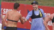 Zach Merrett spotted training at North Melbourne with Christian Petracca after failed trade request