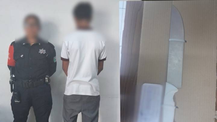 Adolescente de 15 años es detenido con un cuchillo cerca del CETIS 59 en Torreón; investigan vínculo con recientes riñas