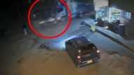 Cámaras captan momento en que conductor de furgón arrolla a seis personas