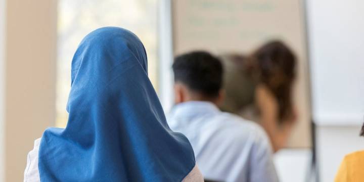 Hijab row still rages, minister blames school as student skips class