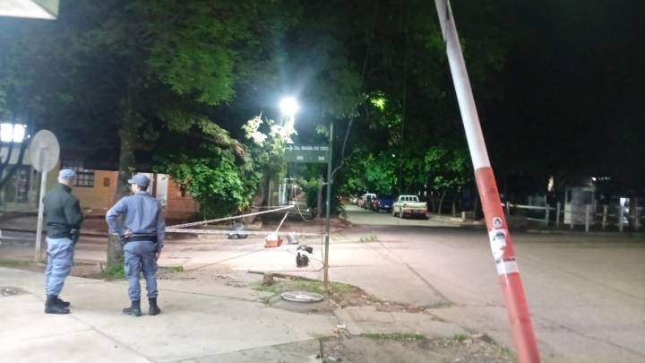 Atraparon a un camionero que derribó postes de luz y escapó