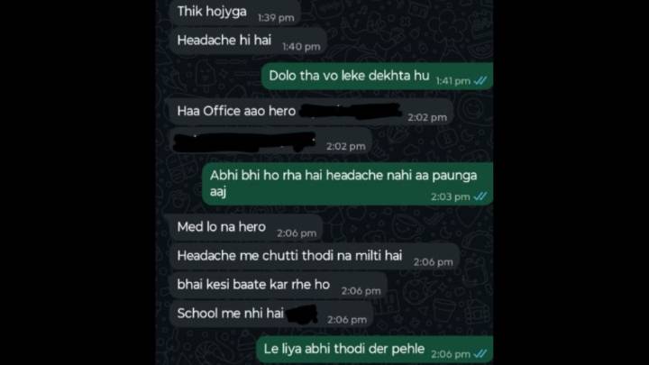 ‘You are not in school’: Manager refuses to give sick leave to employee with headache