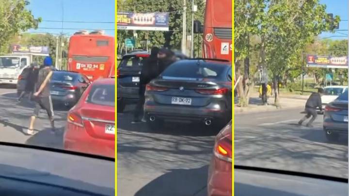 Video muestra encerrona que fue frustrada por testigos en Independencia: Automovilista atropelló a uno de los delincuentes