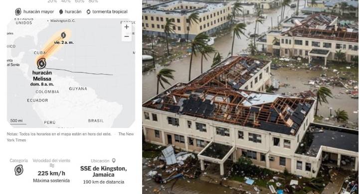 El huracán Melissa avanza sobre el territorio de Jamaica y bajó a categoría 4 Siete personas han muerto. Además, los funcionarios están preocupados porque muchas personas ignoran los llamados a evacua
