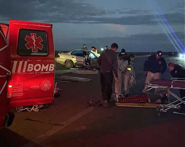 Cuatro personas resultan heridas tras choque frontal en la vía corta Parral
