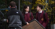 Last of Us star spotted in Glasgow as Channel 4 film crew descends on city streets
