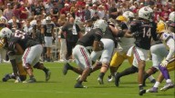LSU preps for South Carolina dual-threat quarterback LaNorris Sellers