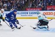 Maple Leafs clinch 4-3 overtime win over Kraken with Mahura goal