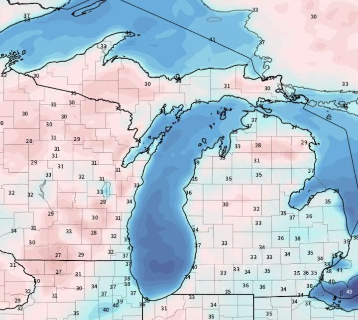 Michigan’s weekend weather: Bundle up and dodge just 1 period of showers