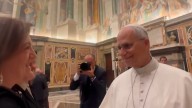 La presidenta de la UCAM, María Dolores García, se reúne por primera vez con el Papa León XIV en el Vaticano