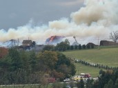 Fire continues to burn at York County mulch plant