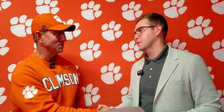 1-on-1 with Clemson's Dabo Swinney after Boston College win