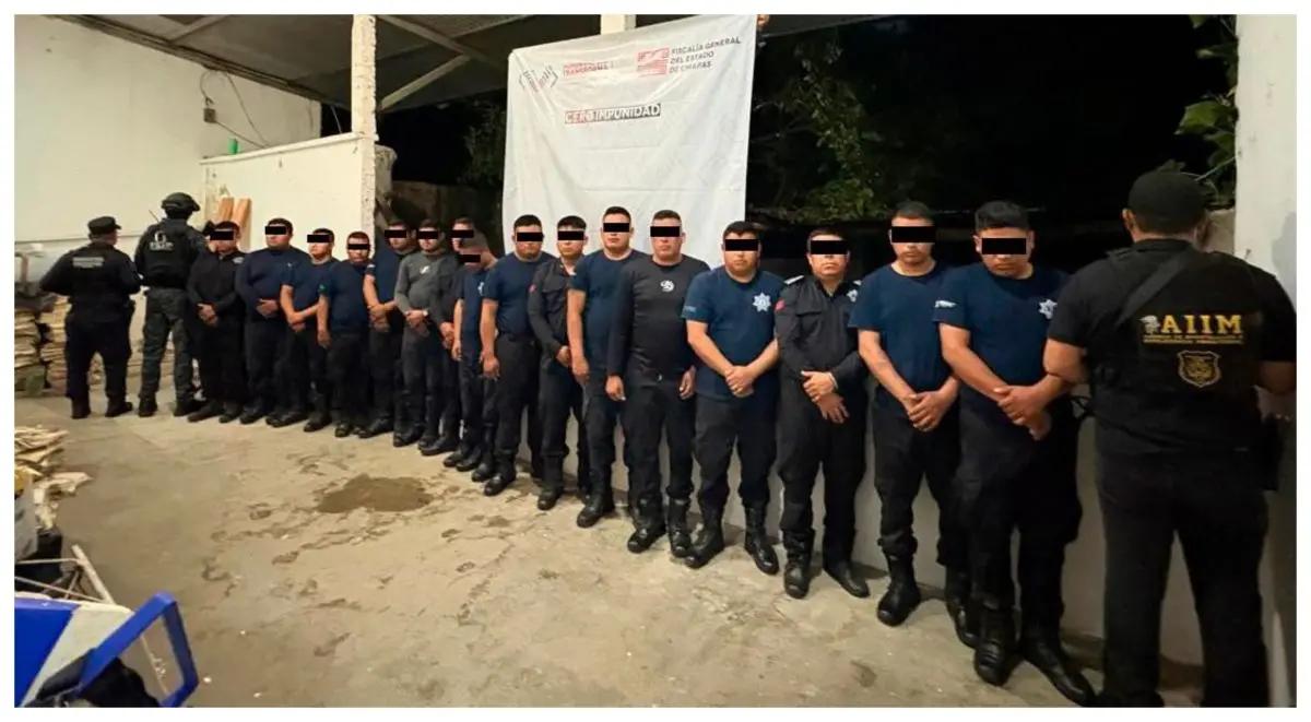 Detienen a 16 policías de Chilón, Chiapas, por permitir la fuga de Israel “N”, acusado de pandillerismo