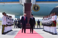 Trump lands in Malaysia for first stop in high