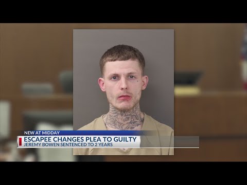 Inmate arrested after escaping security facility pleads guilty