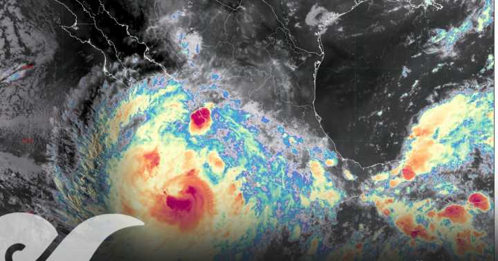Tormenta tropical “Priscilla” se intensifica a huracán categoría 1