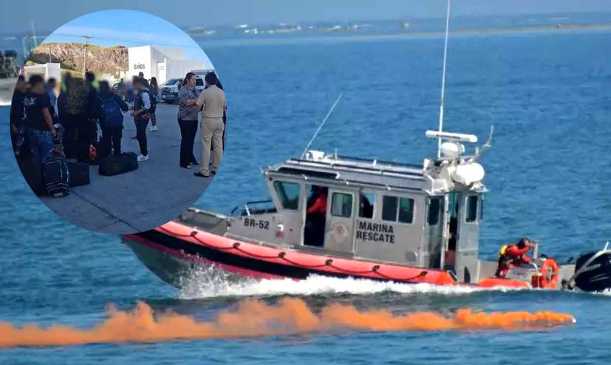 Rescata Semar en embarcación en altamar a 27 menores y un joven