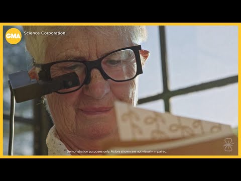 Electronic eye implant allows legally blind to see again