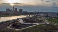 New Two Rivers Park opens with dramatic downtown Des Moines views