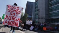 Por segundo día consecutivo, empleados del SAT exigen con bloqueos mejoras salariales