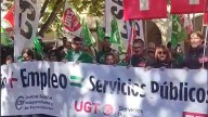 CC. OO., UGT y CSIF piden en Huesca la subida salarial y la mejora de servicios públicos