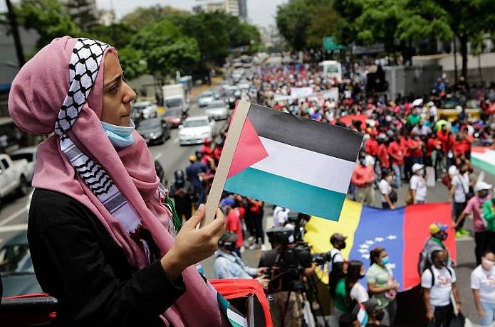 Caracas marcha en apoyo a Palestina a dos años del genocidio