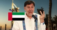 Noroña llega a Dubái y deja mensaje con dedicatoria para Adán Augusto López