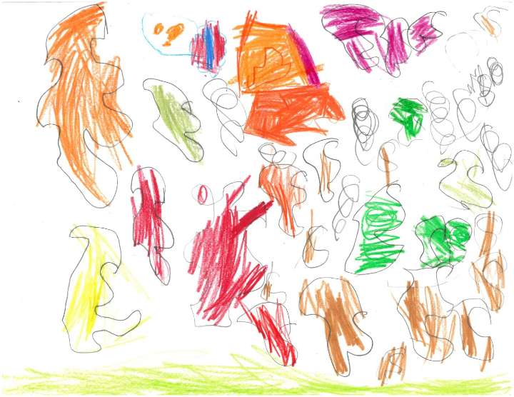 Weather Drawing: Lots of falling leaves
