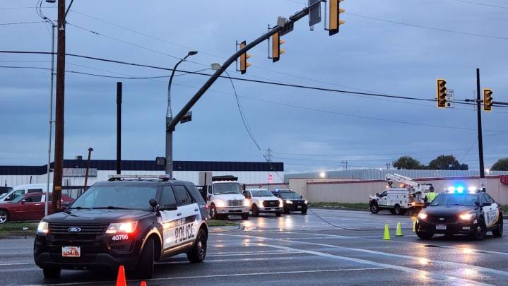 Dump truck and UTA bus strike power line causing traffic delays and power outage