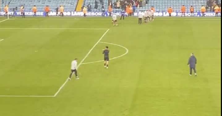 Ethan Ampadu dragging a draught excluder and Archie Gray gesture in Leeds United moments missed