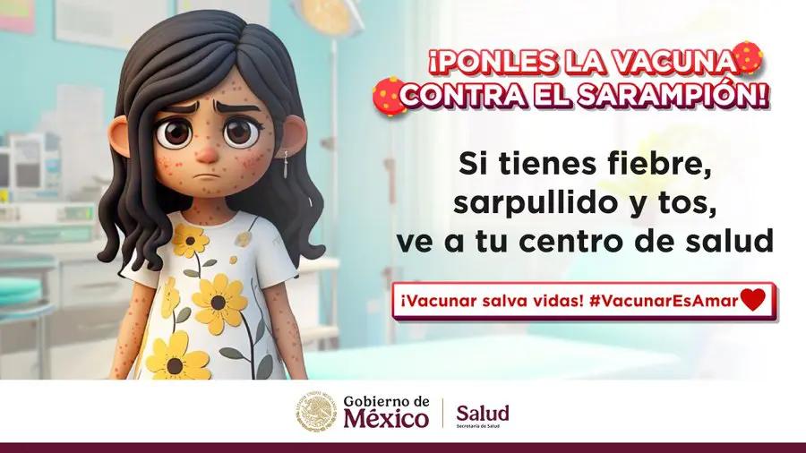 SSa lanza campaña nacional contra el Sarampión e invita a vacunar a niñas y niños de México