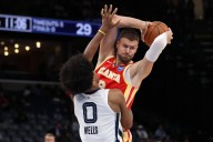 Porziņģis says no plans for a contract extension, but he's happy with Hawks
