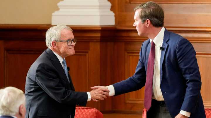Governors Andy Beshear, Mike DeWine bridge partisan gap