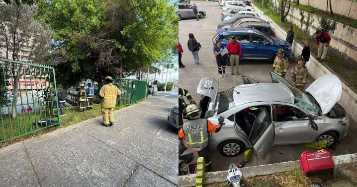 Accidente vehicular en Las Condes deja a una persona lesionada