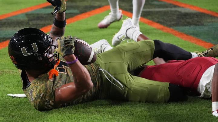 Mark Fletcher Jr. has career-best three TDs, No. 9 Miami rolls past Stanford 42